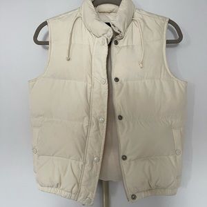 Cream Puffer Vest